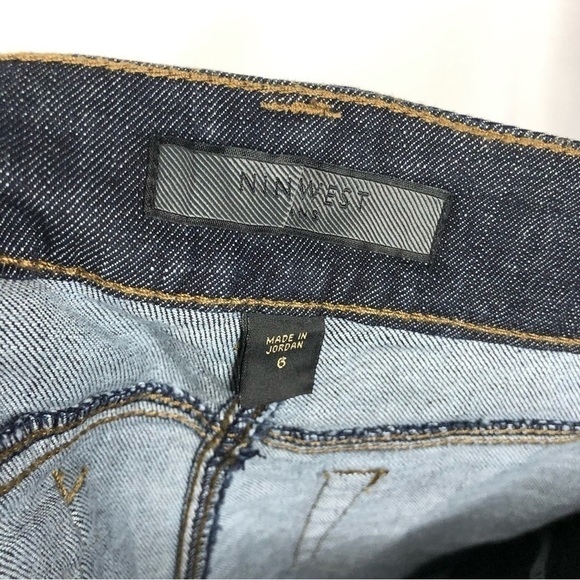 Nine West Jeans Dark Wash High Rise Bootcut Jeans 6 - Picture 3 of 4